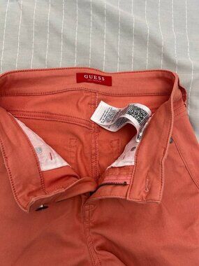 Guess women's peach color jeans